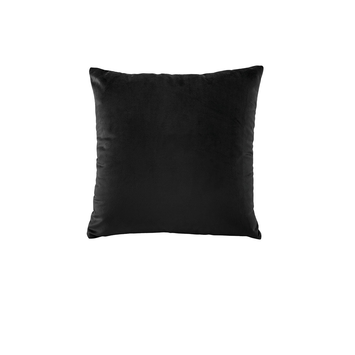 Bianca Luxe Velvet Square Cushion in Jet Black