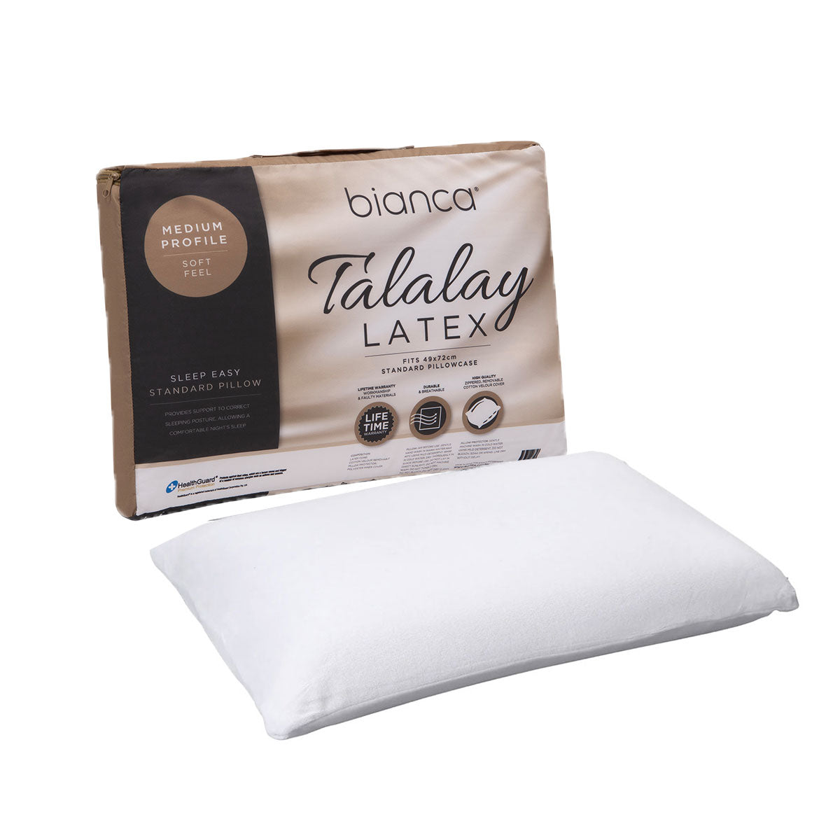 Bianca Talalay Latex Support Pillow for Enhanced Sleep Comfort