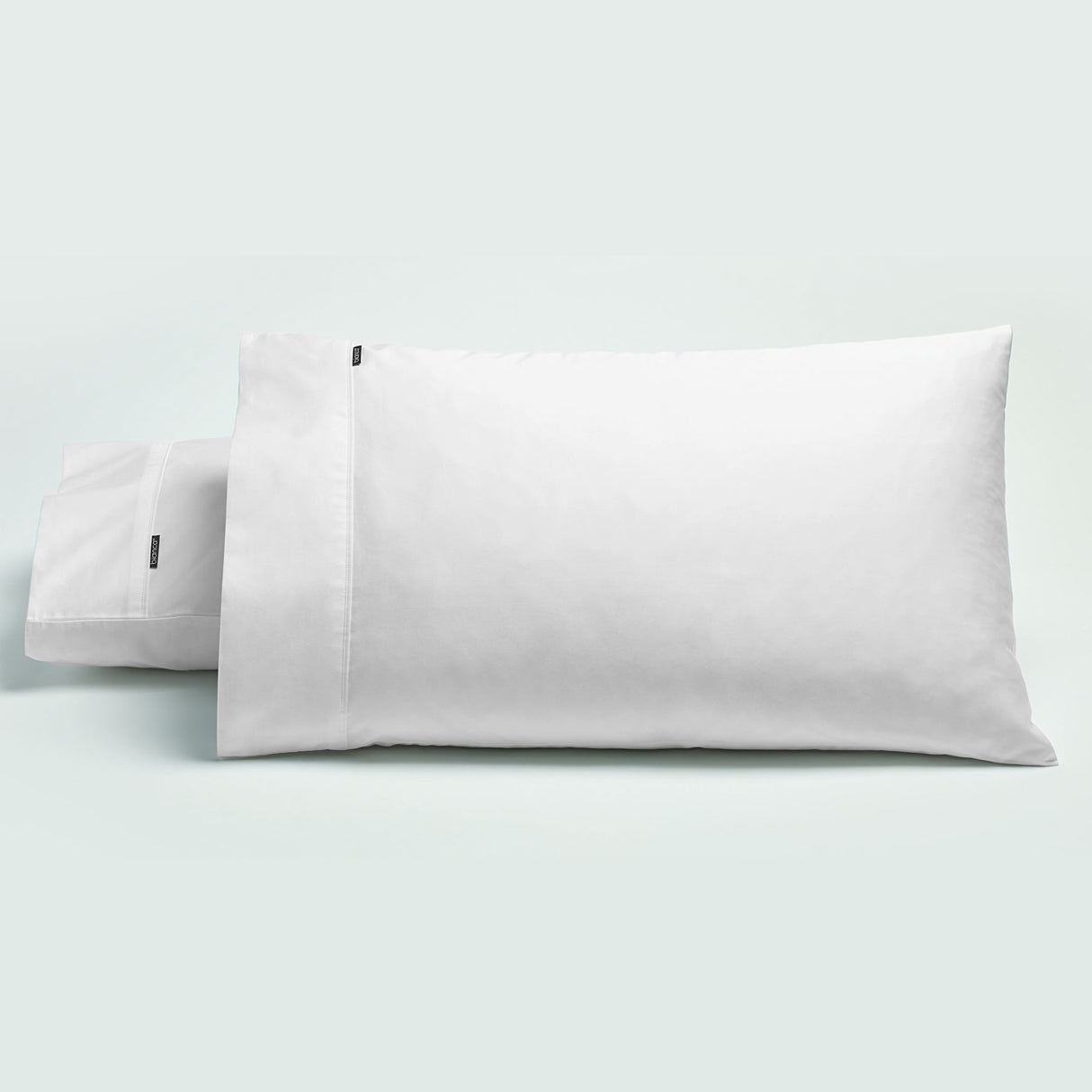 Bianca 500TC White Cotton Sateen Pillowcase Set - Standard Size (2 Pack)