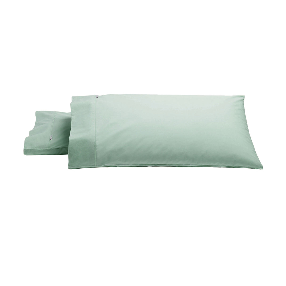 Bianca Sage Heston Cotton Percale King Pillowcase Duo