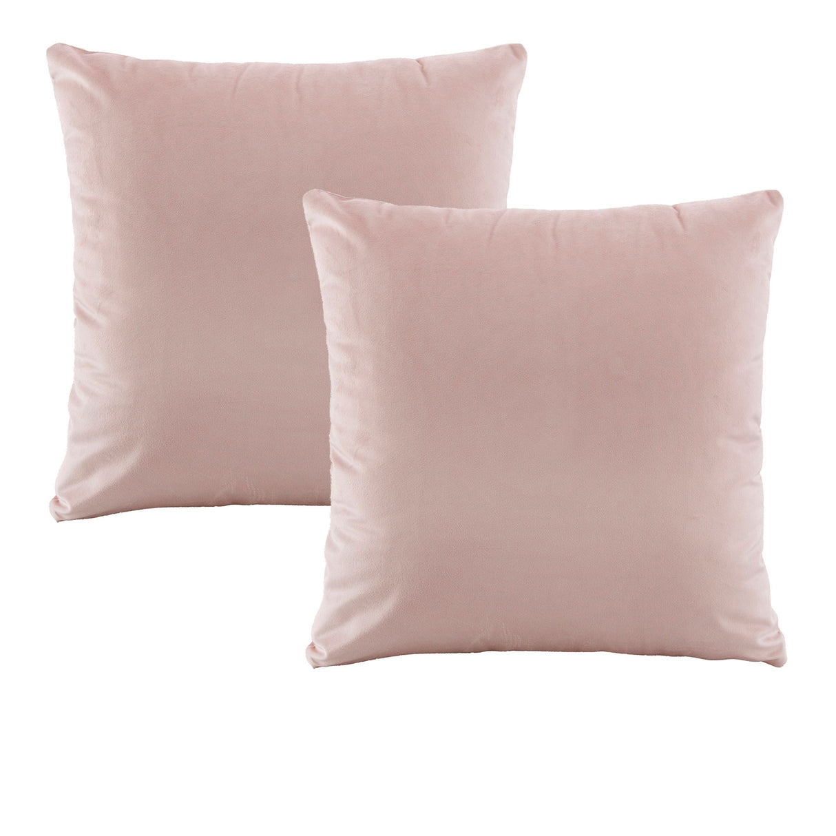 Bianca Blush Velvet European Pillowcase Set - 65 x 65 cm
