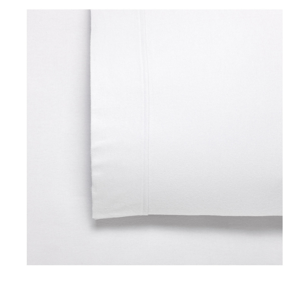 Bianca Fletcher Soft Brushed Cotton Flannelette Sheet Set - White Queen Size