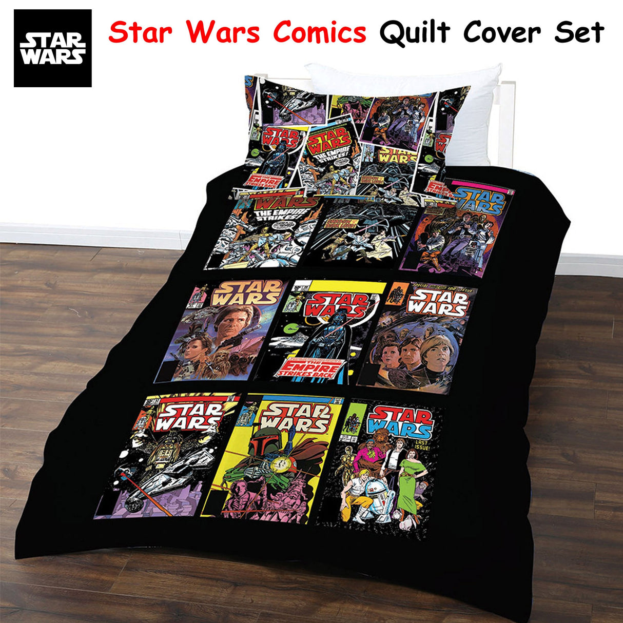 Star Wars Comics Bedding Set for Double Beds