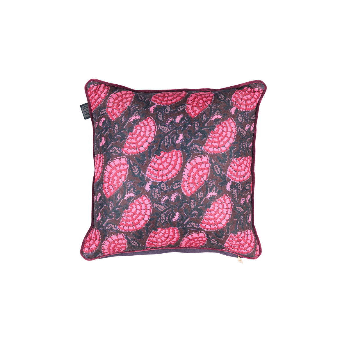 KAAT Amsterdam Ayda Pink Floral Square Filled Cushion 45cm x 45cm