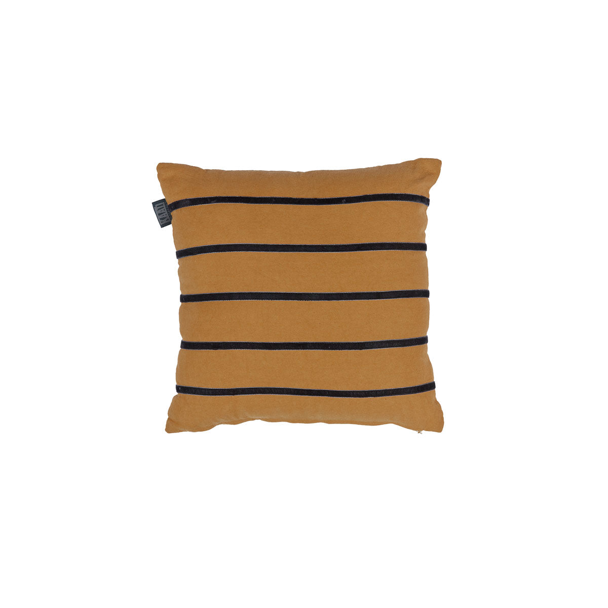 KAAT Amsterdam Myron Brown Stripe Square Filled Cushion 40cm x 40cm