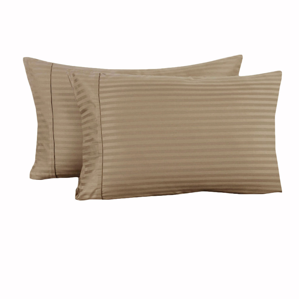 Cuffed Standard Pillowcase Set in Mocha - 325TC by Accessorize