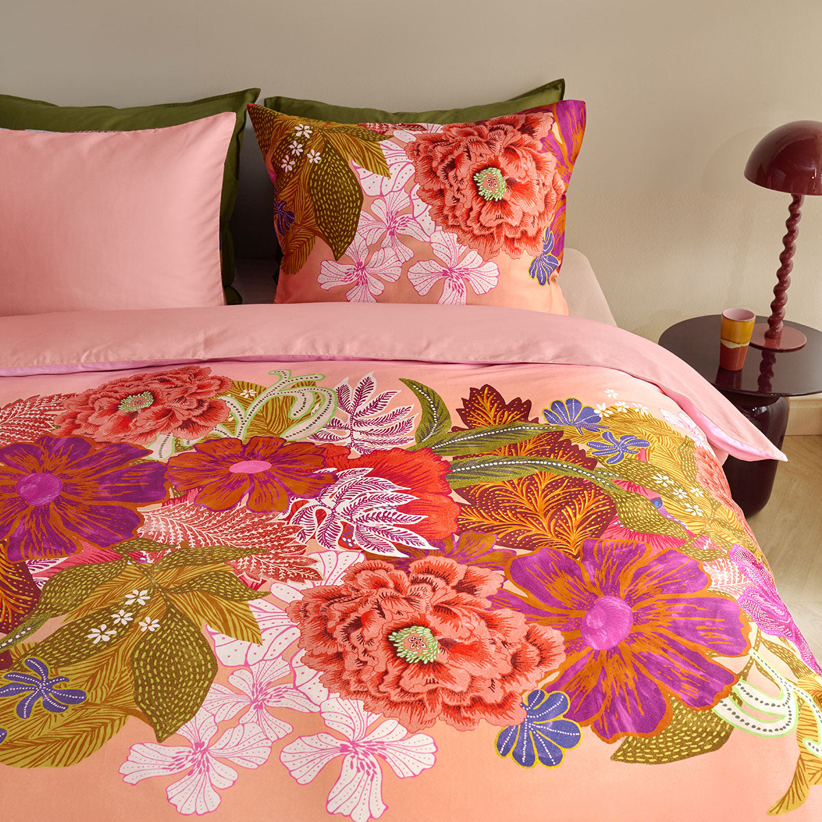 Oilily Livia Multi Cotton Floral Quilt Cover Set Queen