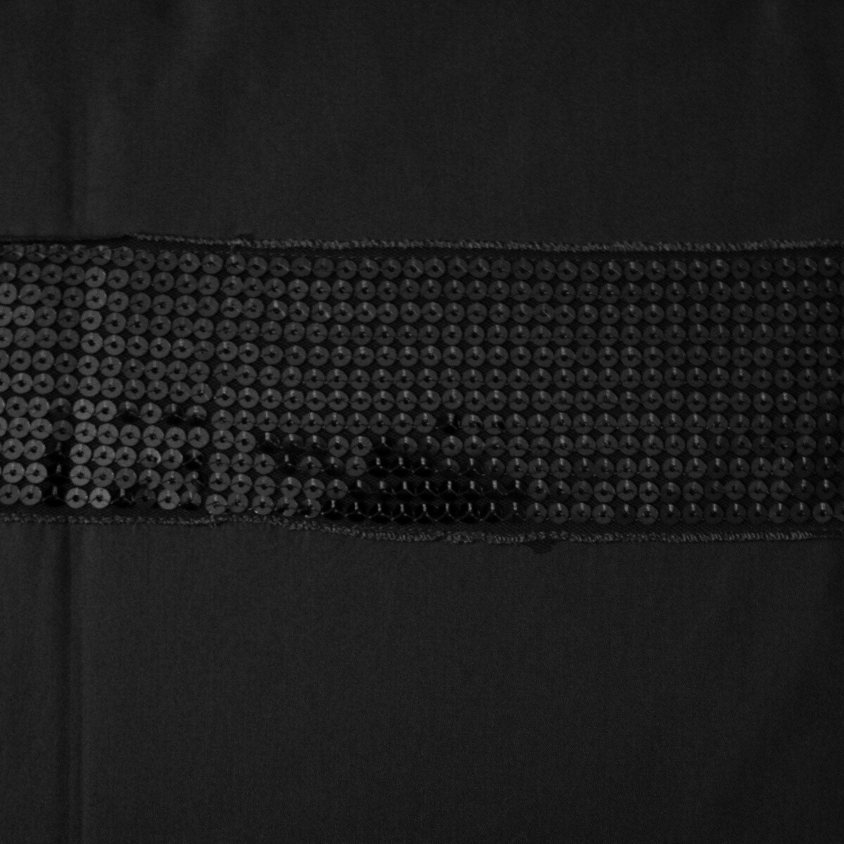 Elegance in Sequins: Black Cotton Quilt Cover Set for Double Beds