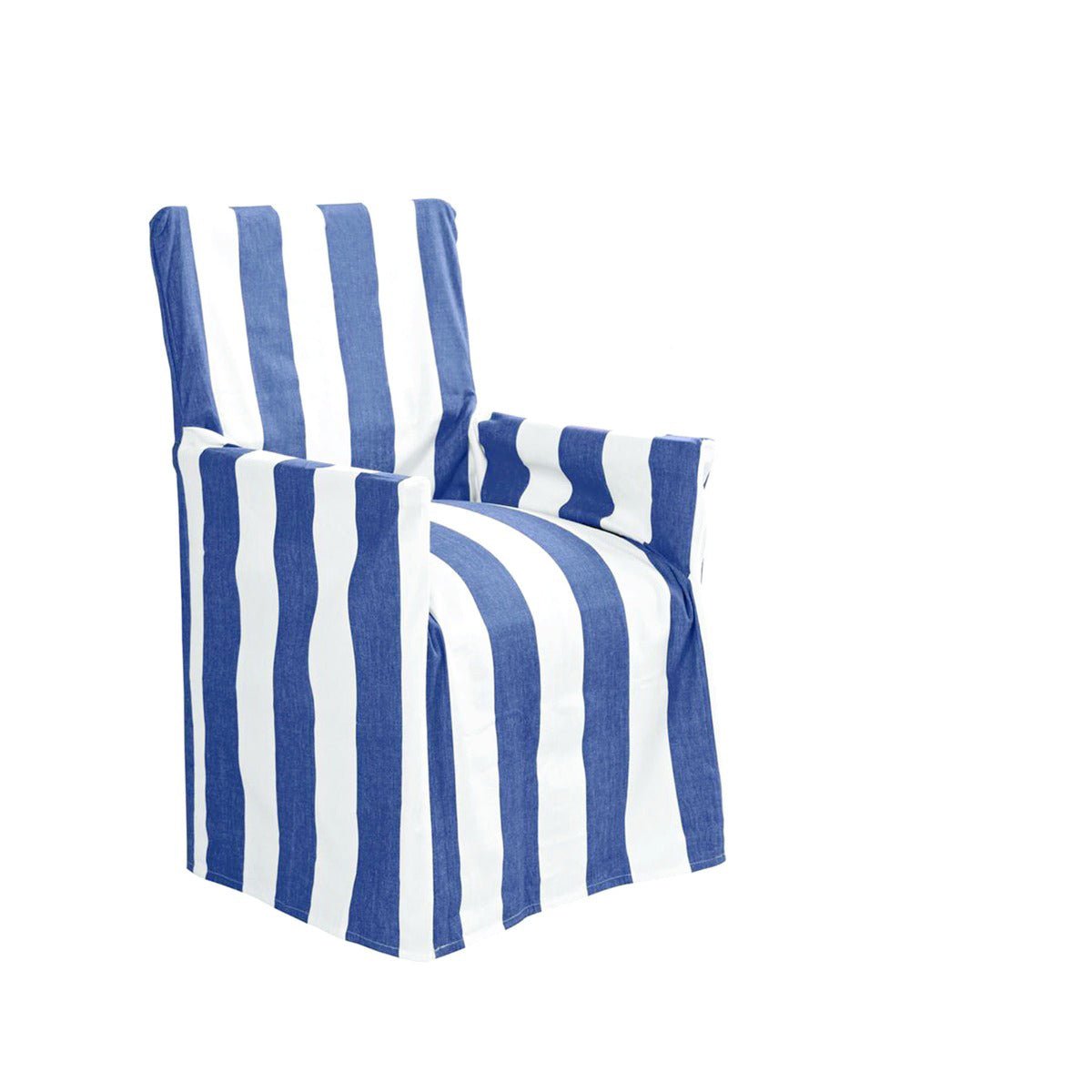 Blue Striped Cotton Director Chair Cover by IDC Homewares