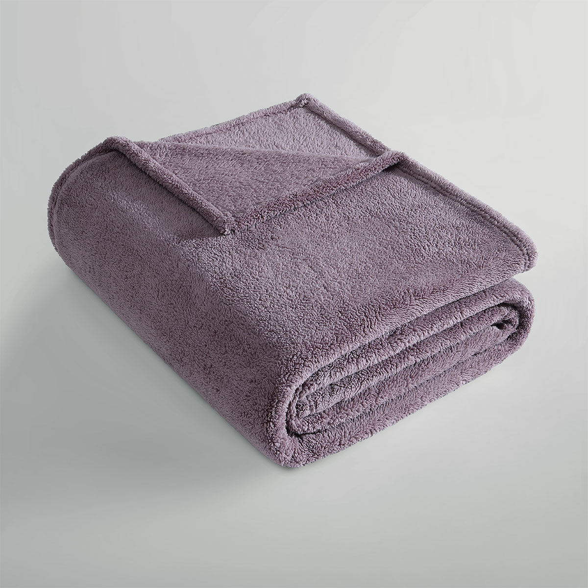 Ardor Teddy Mauve Ultra Soft Cozy Fleece Blanket Queen