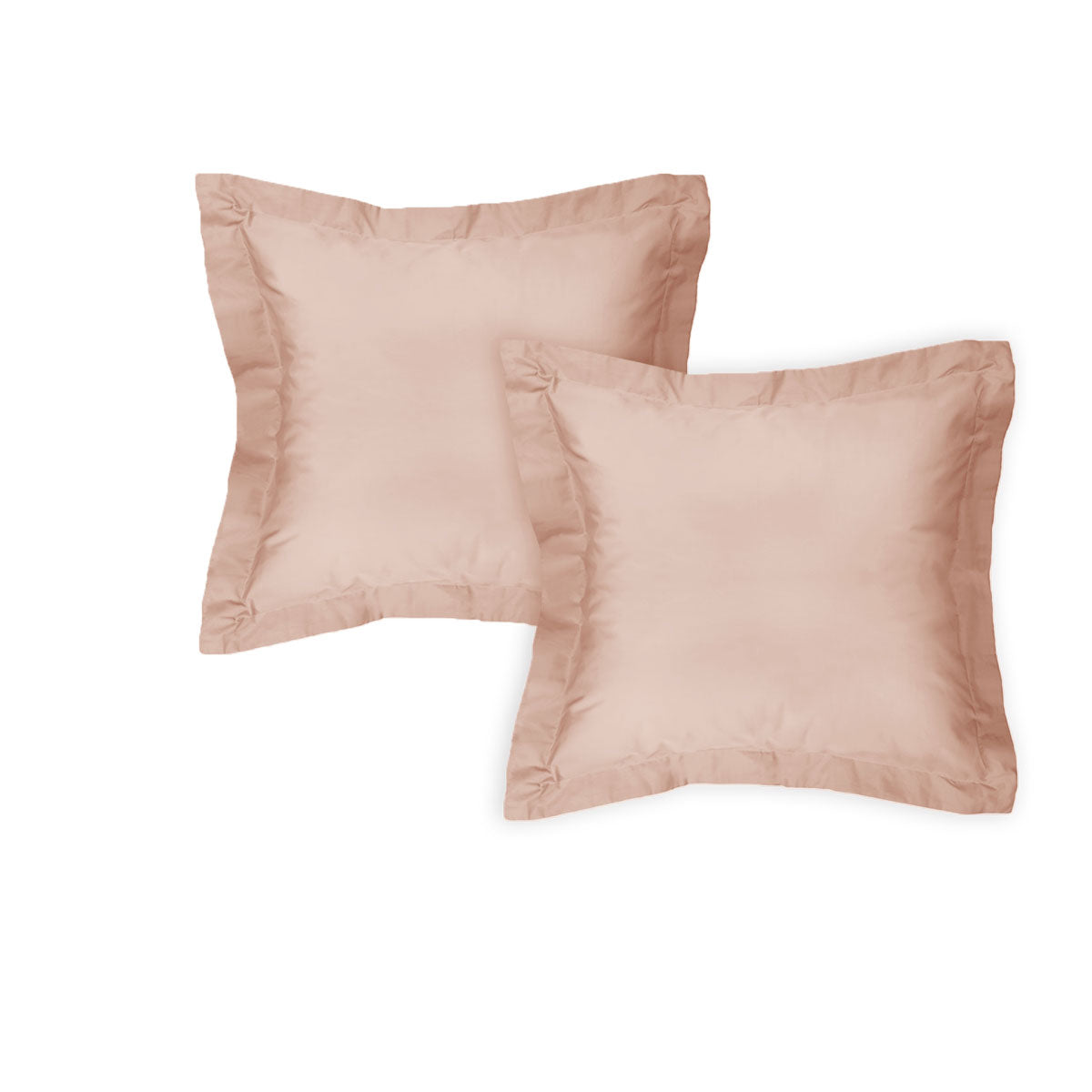 Luxurious 300TC Cotton Pink European Pillowcase Set by Algodon - 65 x 65 cm