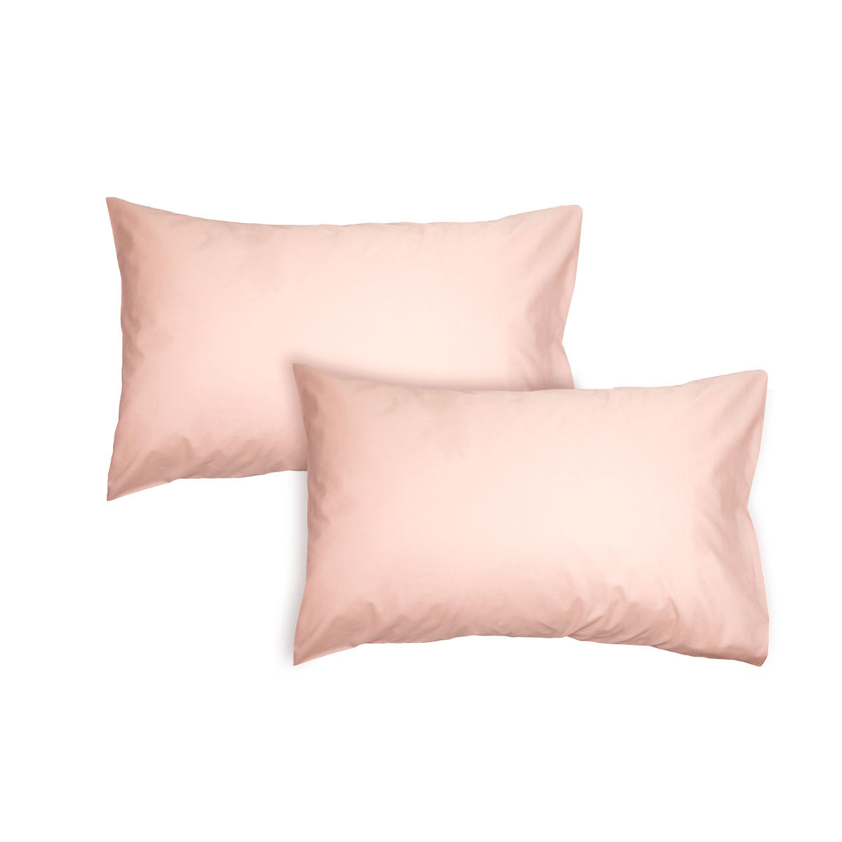 Luxury 300TC Cotton Standard Pillowcase Set in Soft Pink ??Algodon