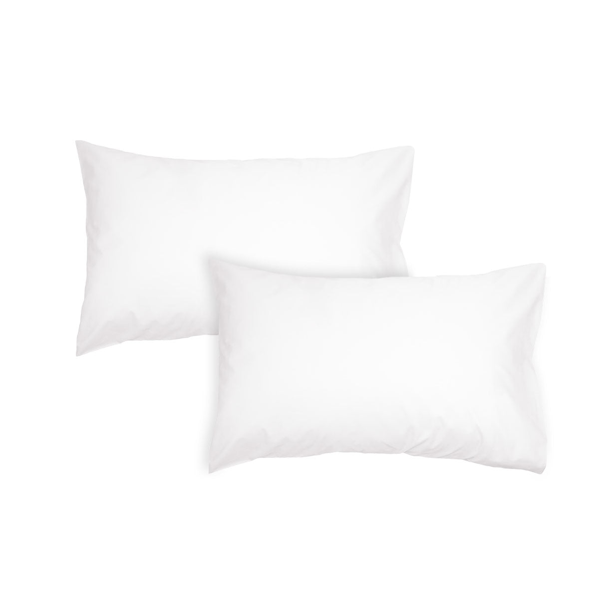 Luxurious 300TC White Cotton Pillowcase Set - Standard Size (2 Pack)