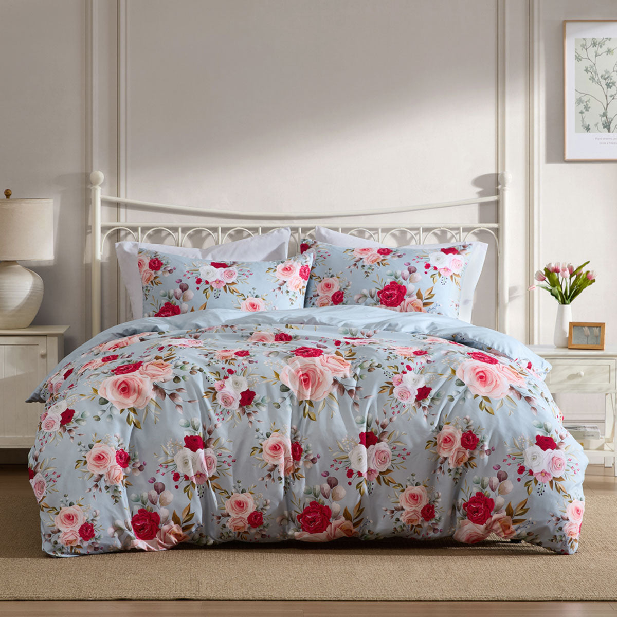 Ardor Amelie Multi Floral Printed Quilt Cover Set King