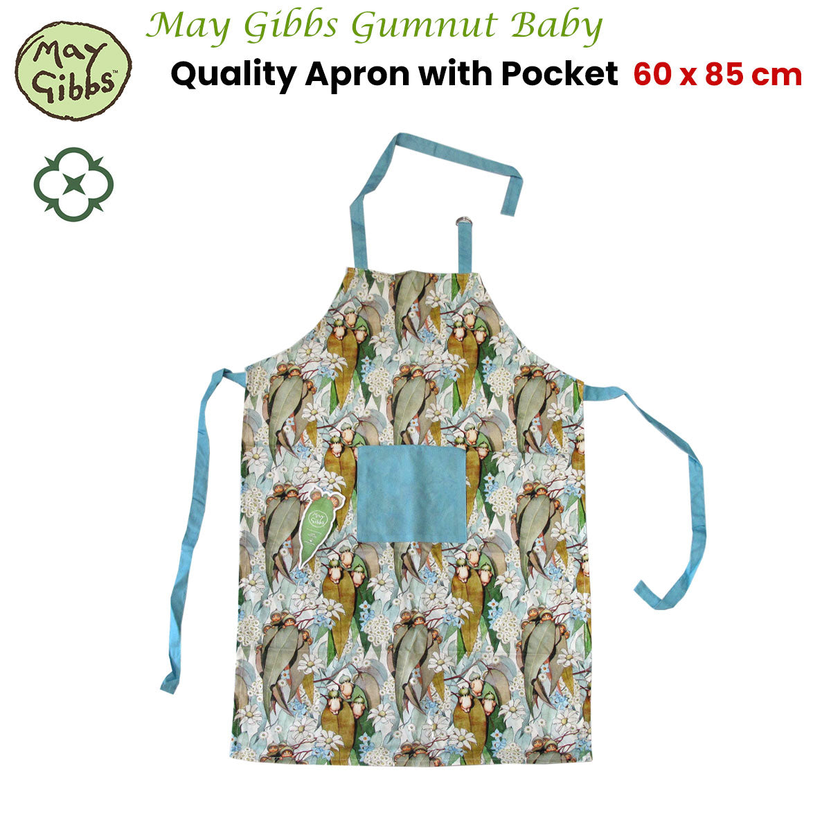 Gumnut Baby Delight Cotton Kitchen Apron 60 x 85 cm