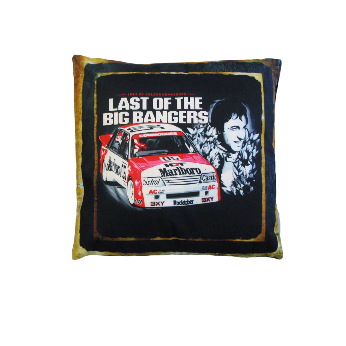 Retro Australian Mancave Cushion - Big Bangers Holden Commodore 40x40 cm