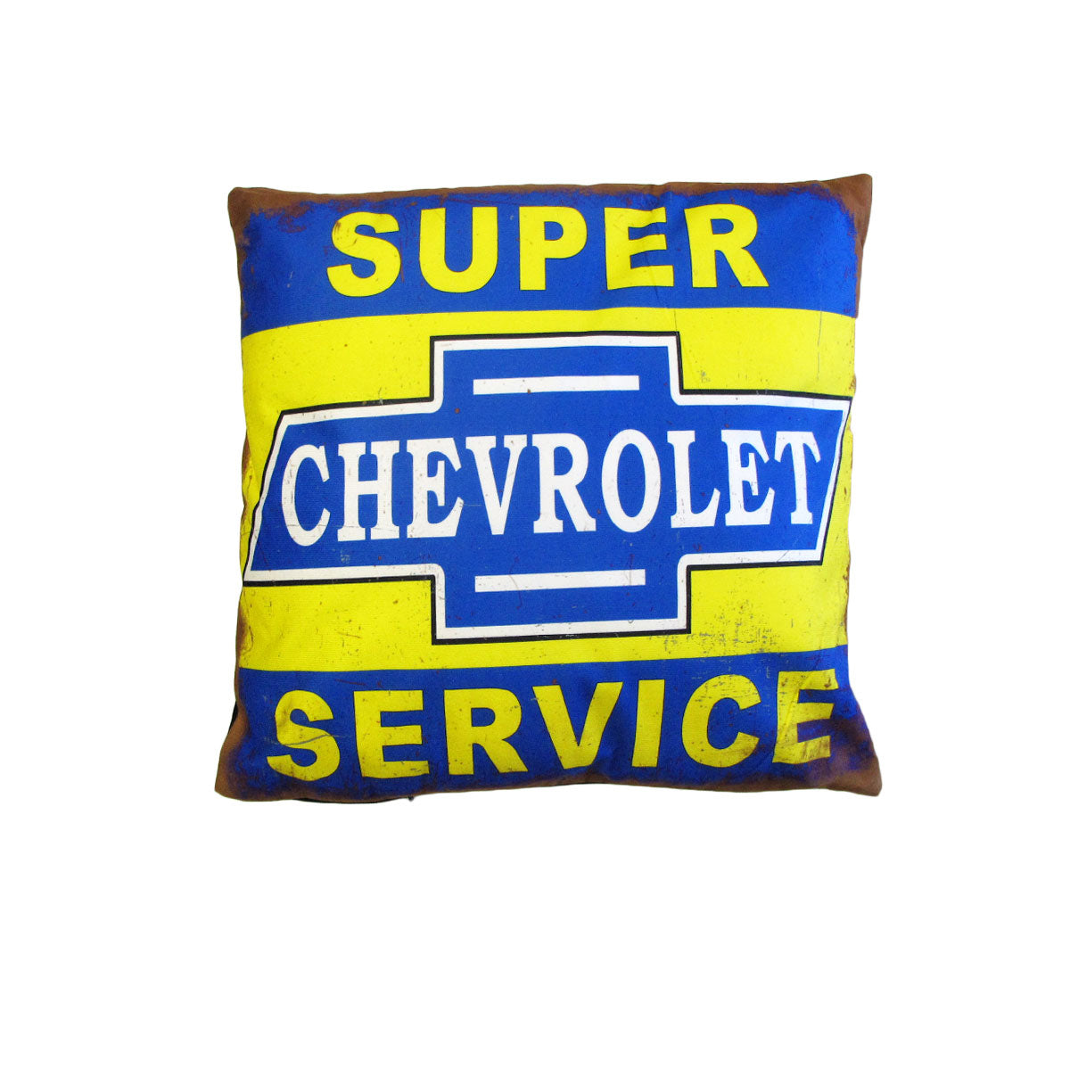 Vintage Chevrolet Service Retro Cushion 40 x 40 cm for Mancave Décor