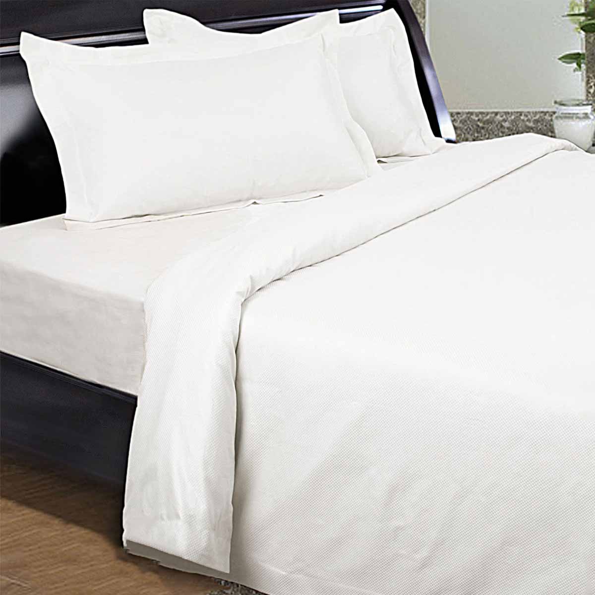 Kingtex 1350TC Egyptian Cotton Sateen Sheet Set White King
