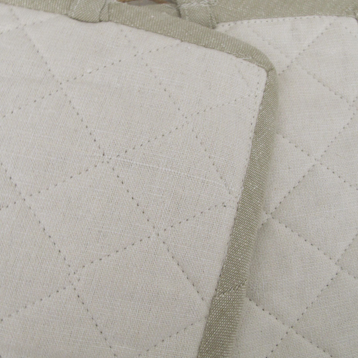 Ladelle Eco-Friendly Recycled Cotton Set of 2 Pot Holders - 19 x 24 cm