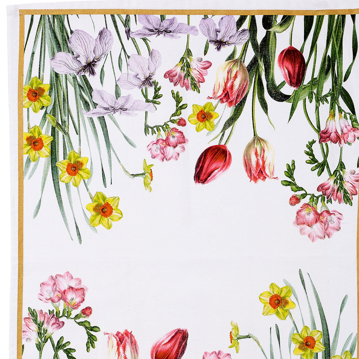 Vibrant Floral Symphony Cotton Kitchen Tea Towels - Set of 2 (50 x 70 cm)