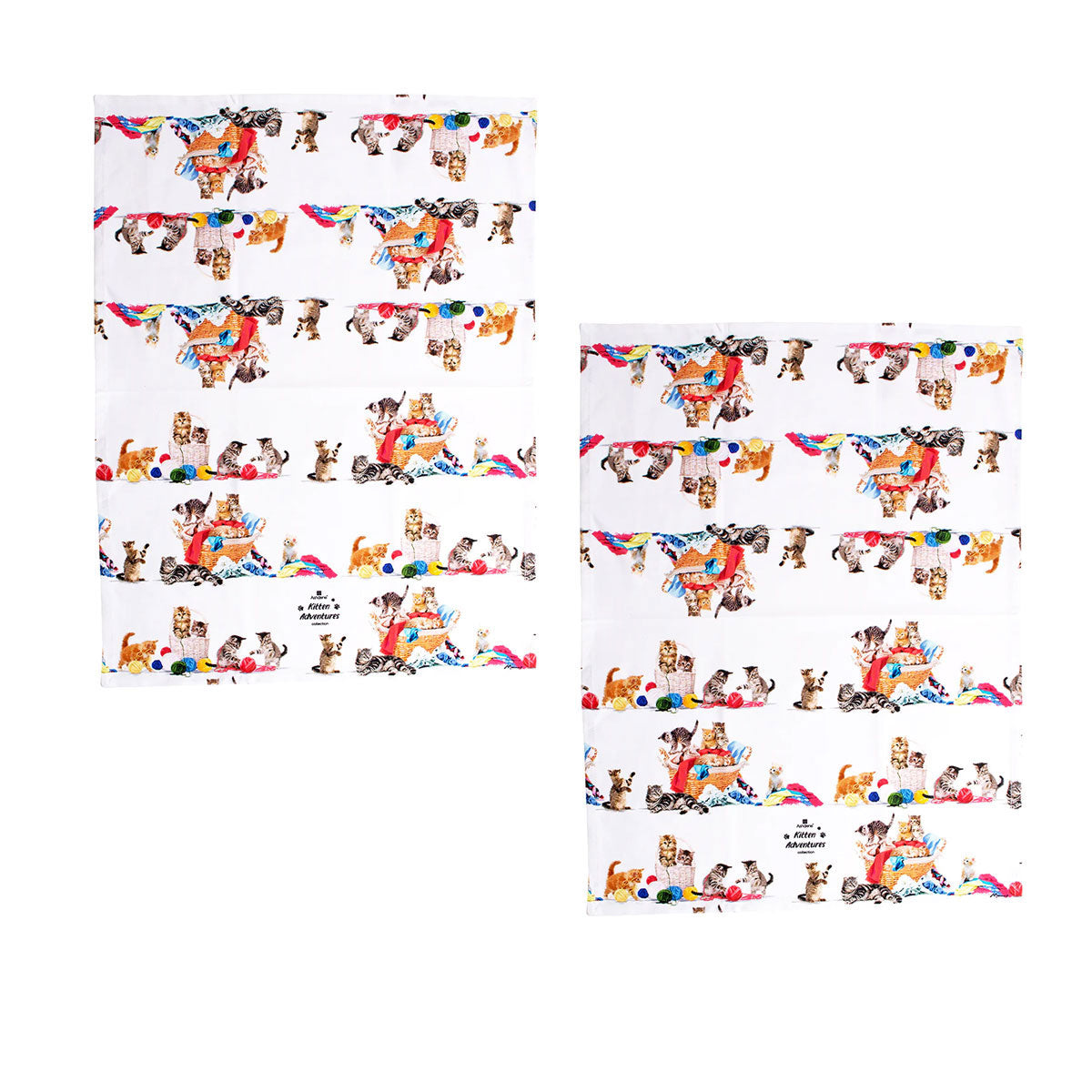 Kitten Adventures Playtime Cotton Kitchen Towel Set - 2 Pack