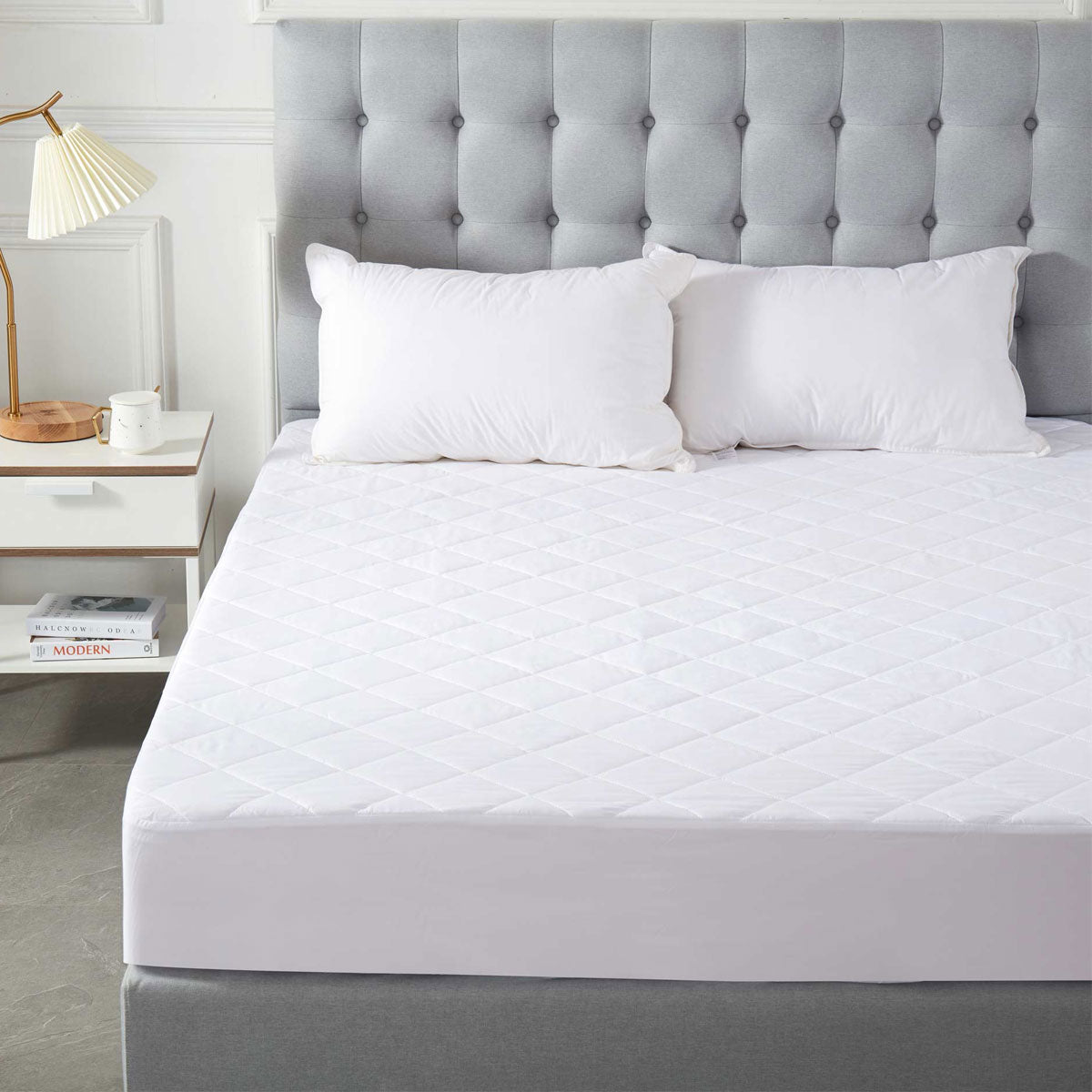 Quilted Microfibre Fitted Mattress Protector with 38cm Wall - Soho Collection Single Size