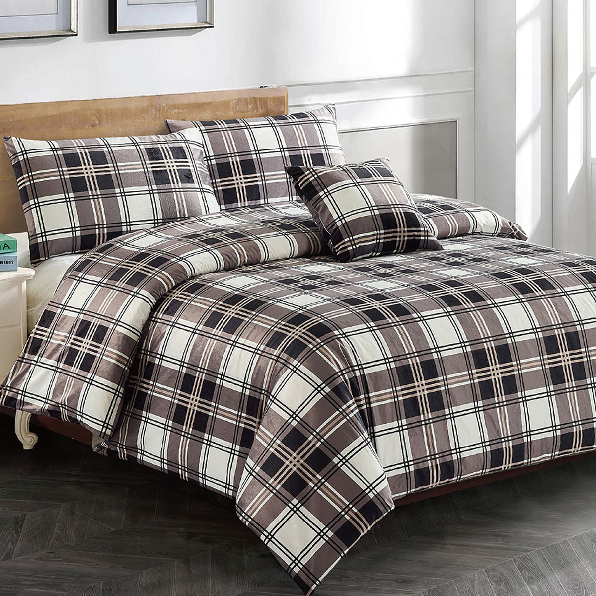 Jaimee Tartan King Quilt Cover Set by Georges Fine Linens