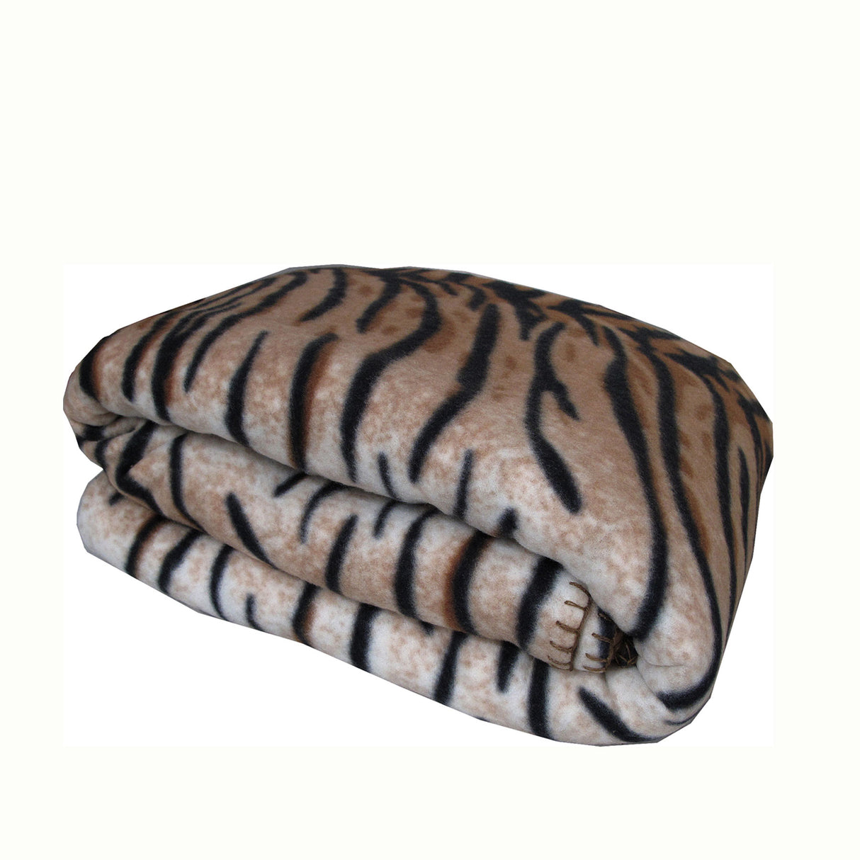Plush Tiger Print 240GSM Polar Fleece Queen Blanket - 220cm x 240cm