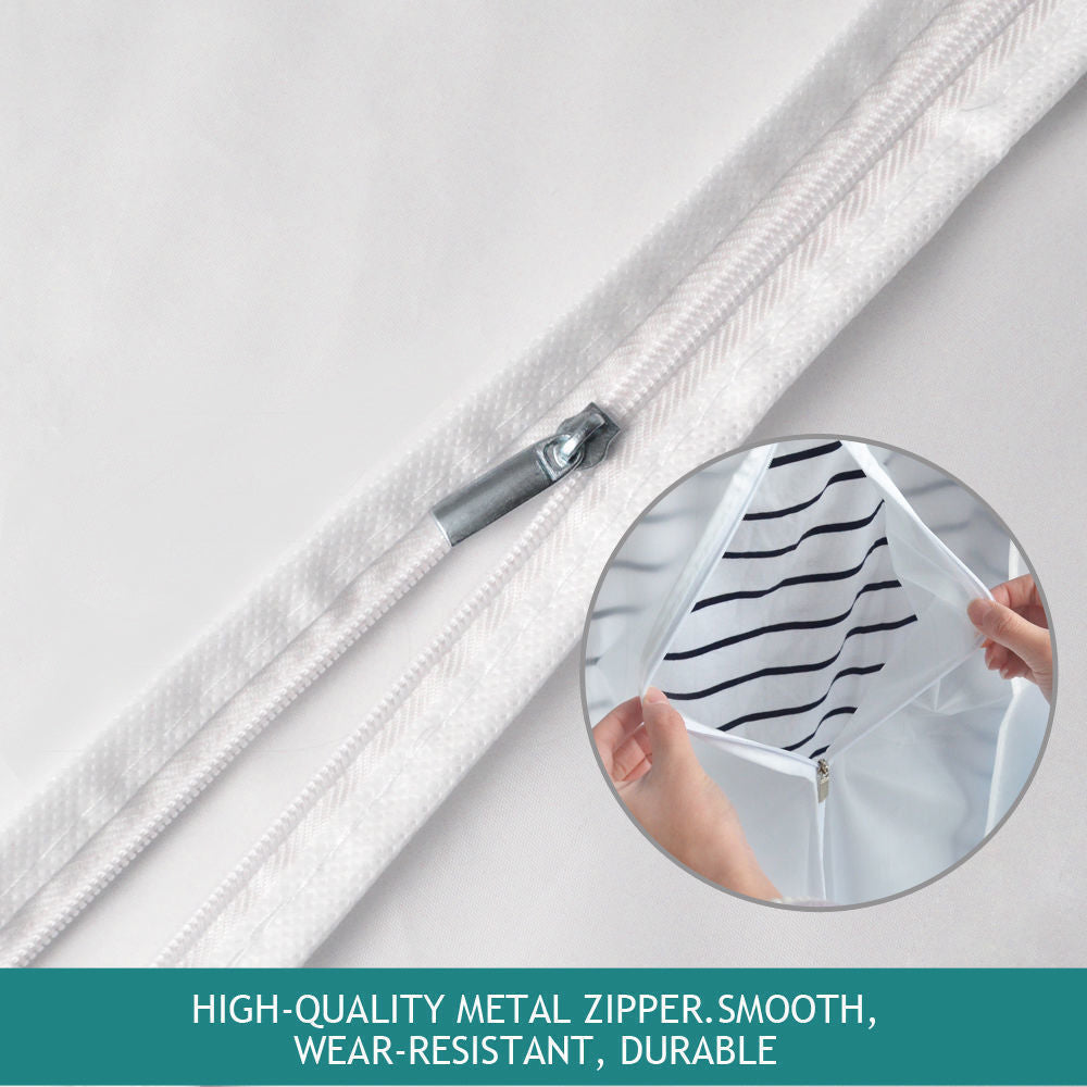 6Pcs Suit Dress Clothing Dust Cover Bag Jacket Wardrobe Storage Coat Protector (2M+2L+2XL)