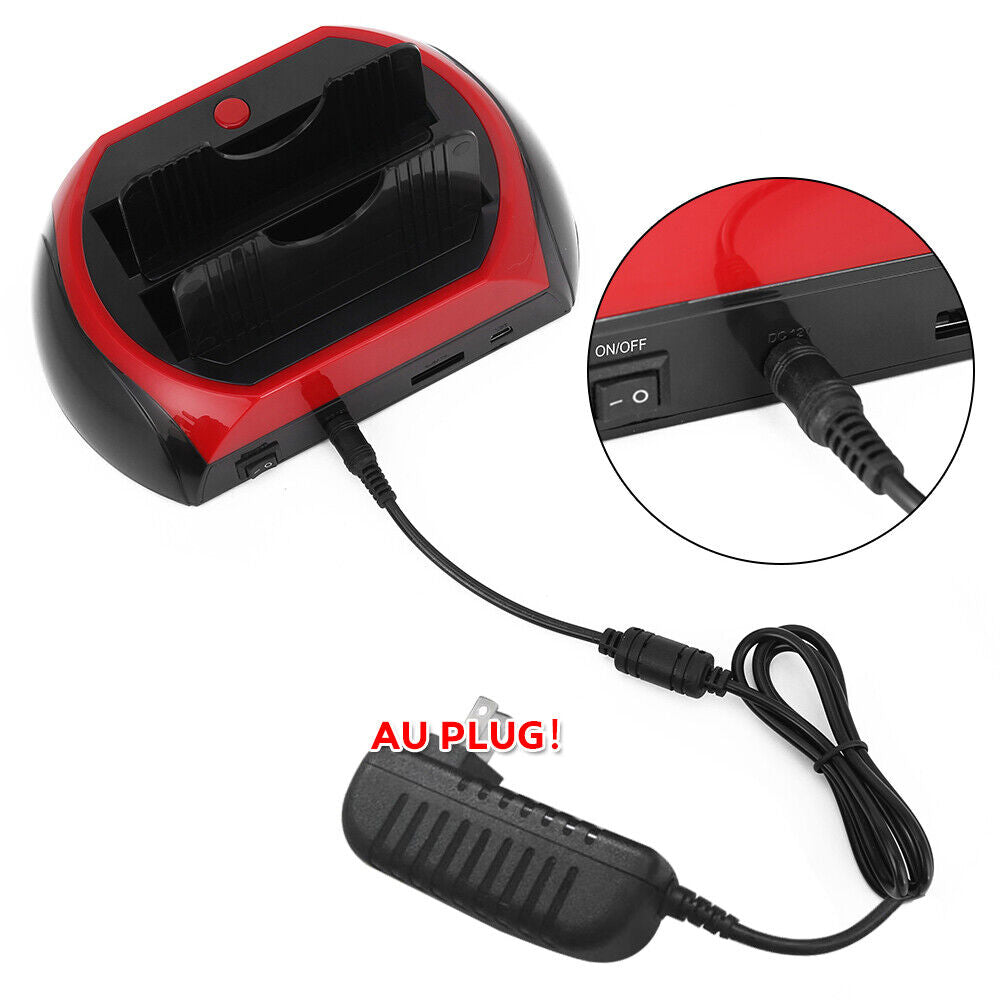 All In One Docking Station USB Dual-Bay Hard Drive 2.5 3.5 IDE SATA SSD Card Reader
