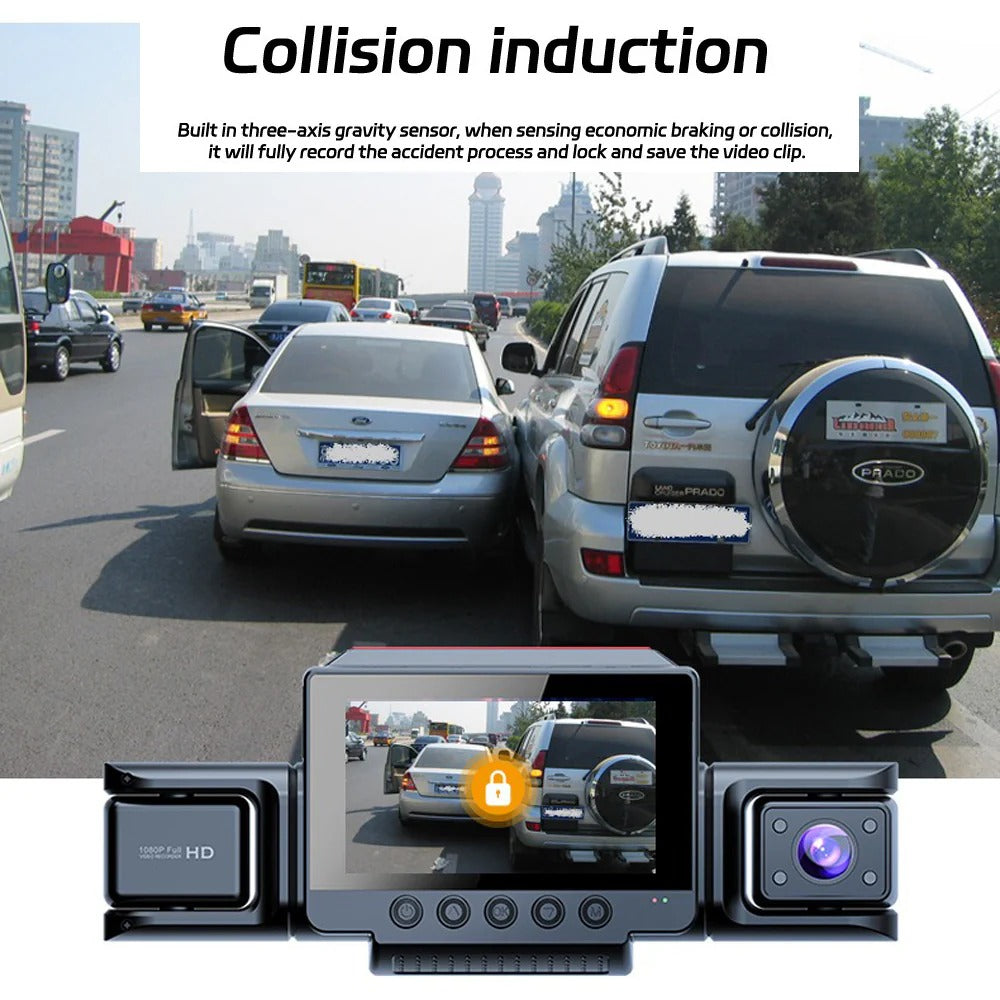 4 Channel 5G WiFi Dashcam FHD 1080P 170° Wide Angle G-Sensor with 64GB Card