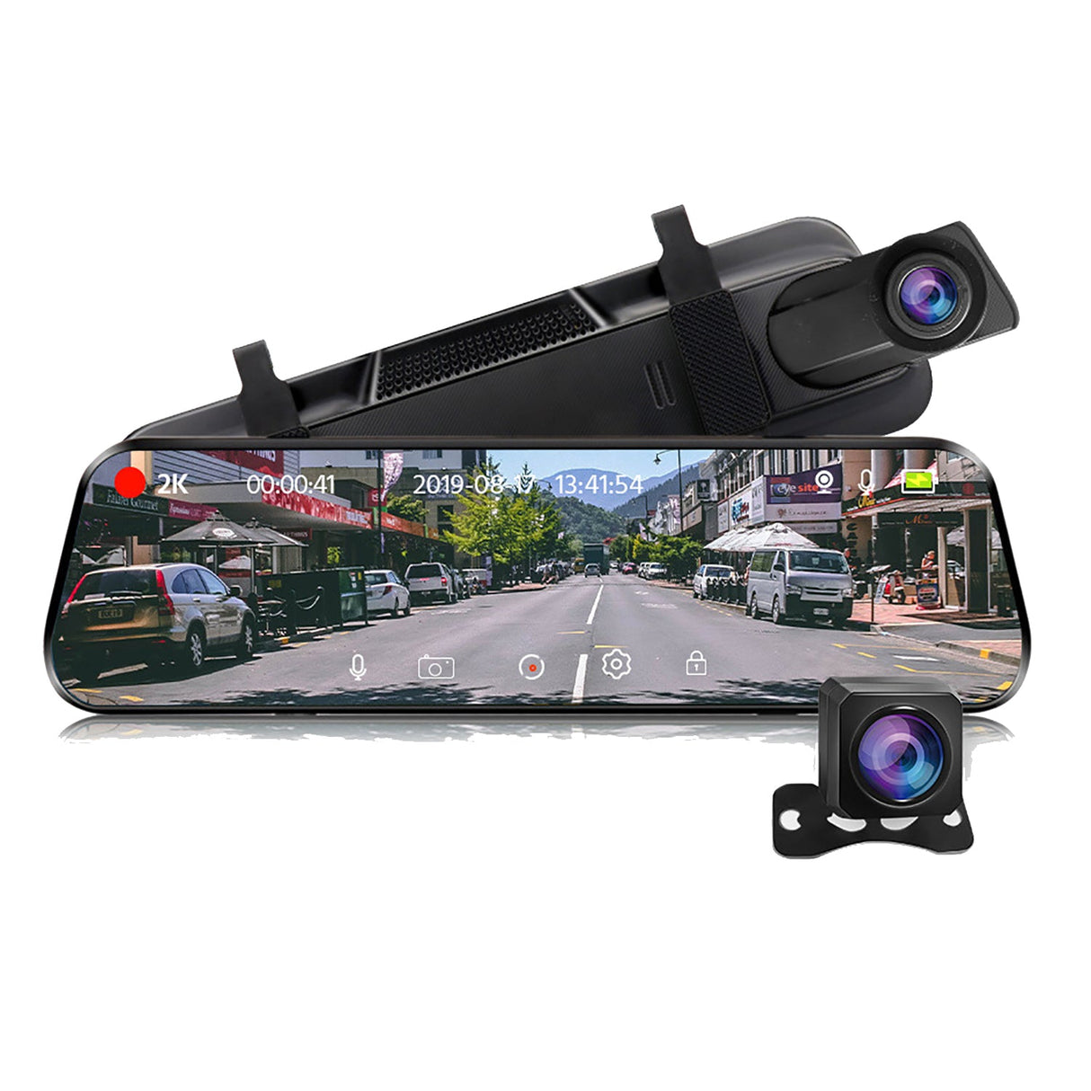 Wifi 10 2K Dash Cam RearView Camera Reversing Recorder Comes with Free 32GB Card