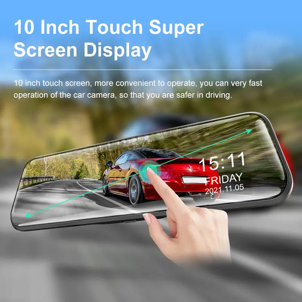 Wifi 10 2K Dash Cam RearView Camera Reversing Recorder Comes with Free 32GB Card