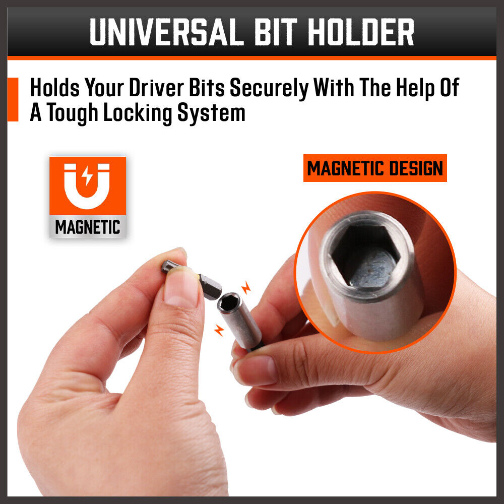 32Piece 1/4 Mini Double Head Screwdriver Bit and Ratchet Set CRV Steel Durable