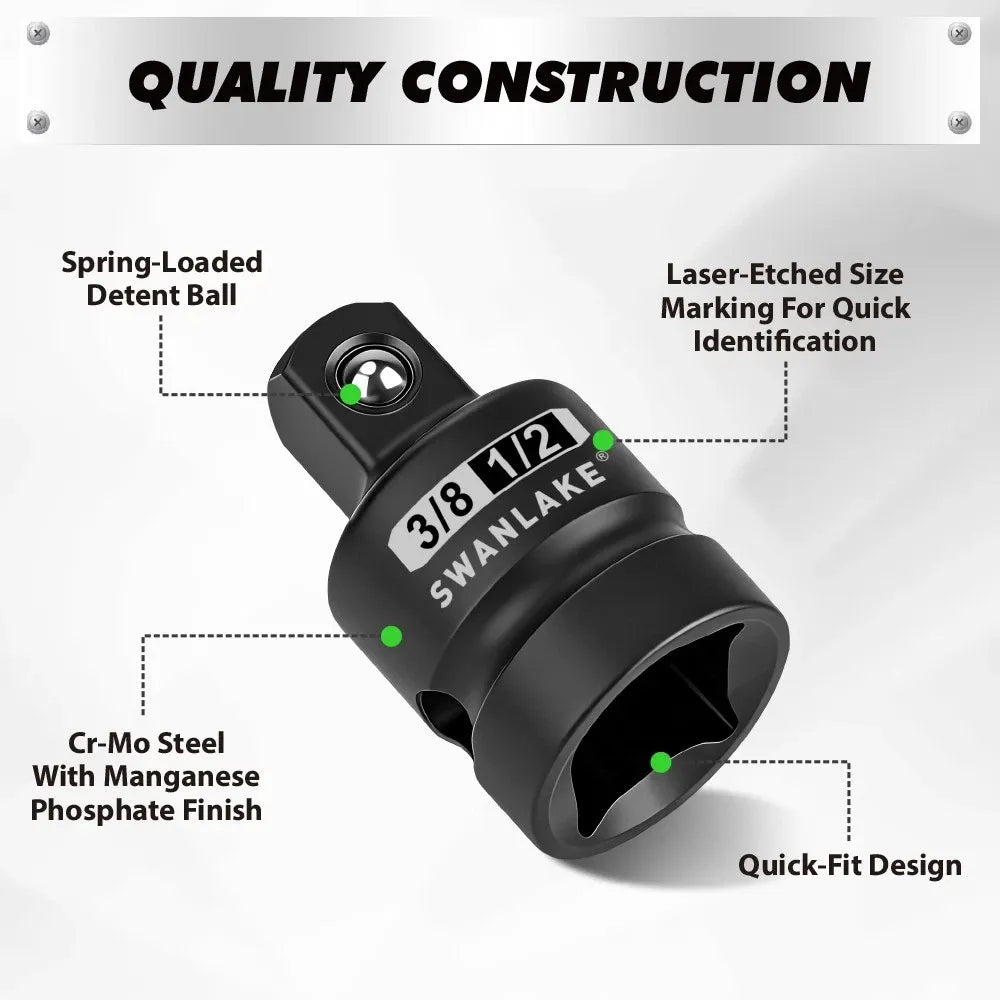 SWANLAKE 7PCS Magnetic Universal Joint Socket Adapter Set – Impact CR-V