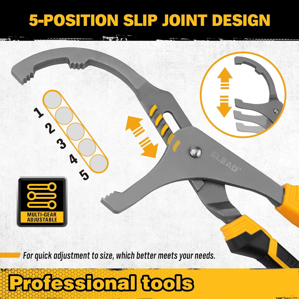 Adjustable Oil Filter Wrench Set - 9 & 12 Pliers for Cars, Trucks, Motorcycles - Durable Carbon Steel, Ergonomic Grip, Easy Access Design