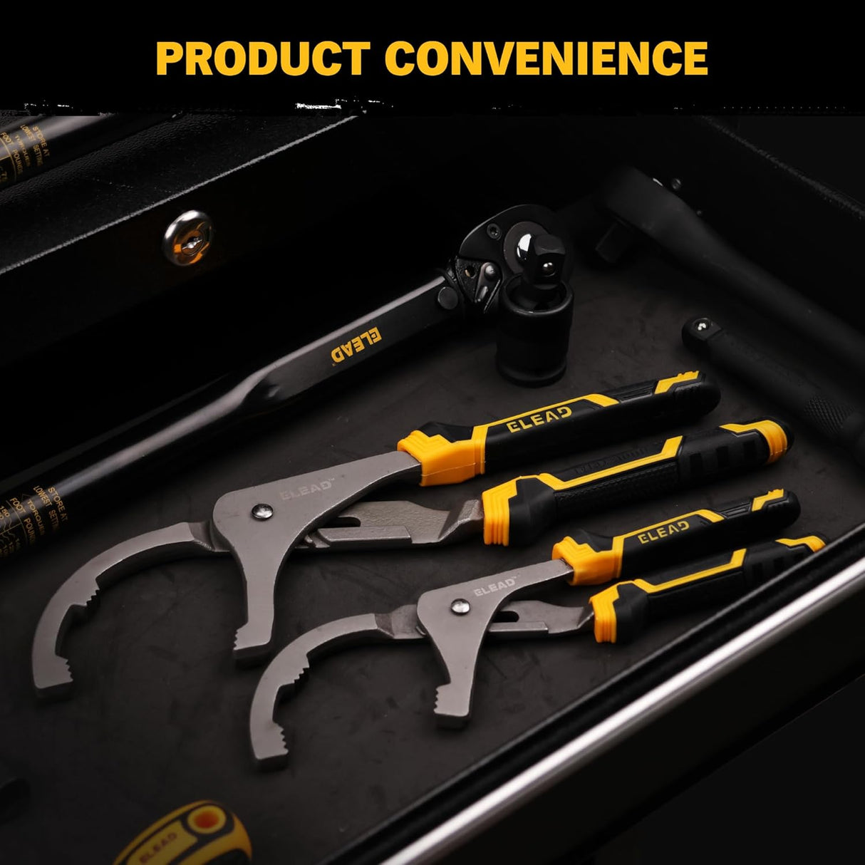 Adjustable Oil Filter Wrench Set - 9 & 12 Pliers for Cars, Trucks, Motorcycles - Durable Carbon Steel, Ergonomic Grip, Easy Access Design