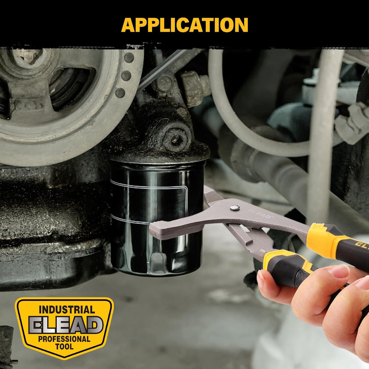 Adjustable Oil Filter Wrench Set - 9 & 12 Pliers for Cars, Trucks, Motorcycles - Durable Carbon Steel, Ergonomic Grip, Easy Access Design