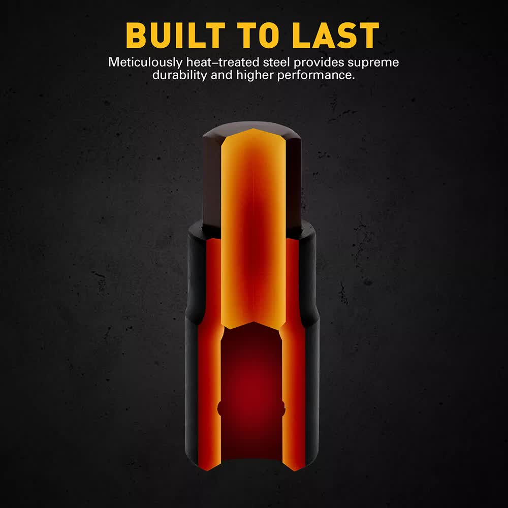 16Pc SAE Hex Bit Impact Socket Set 5/64-9/16 Allen Socket Set Socket Adapter