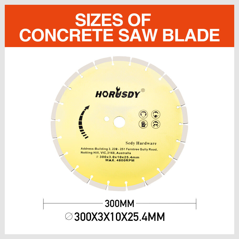 300mm/12 Concrete Saw Blade Masonry Cutting Disc Circular Diamond Stone Cutter