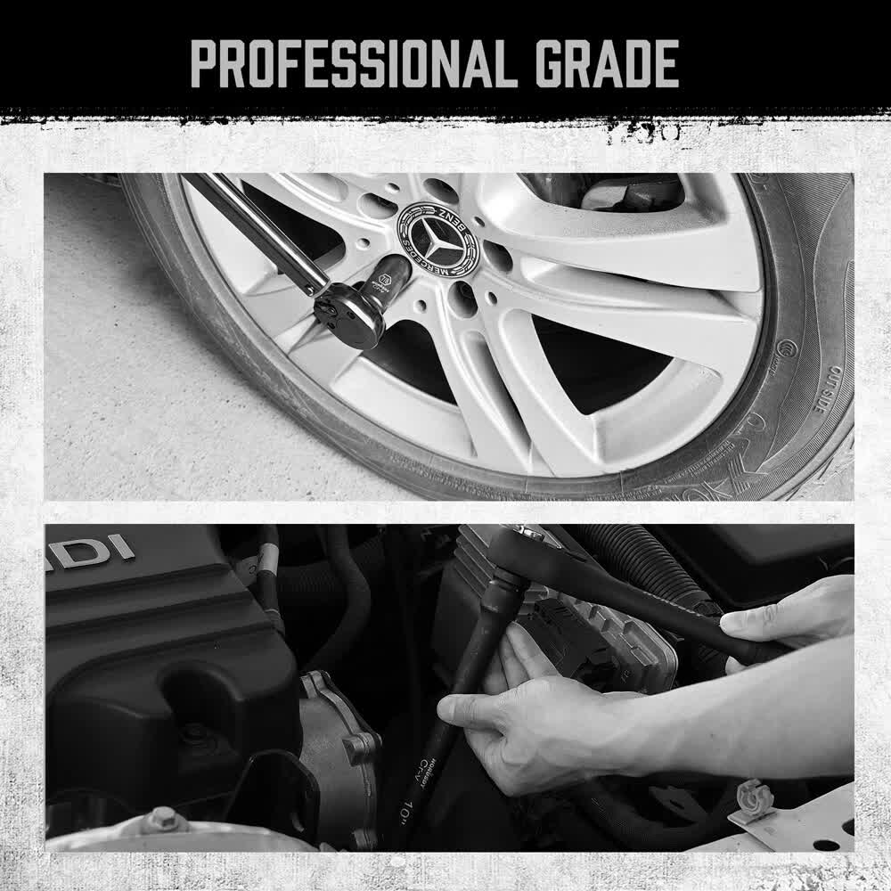 18Pc Deep Impact Socket Set Imperial / SAE Extension Flexible Adaptor 1/2 Drive