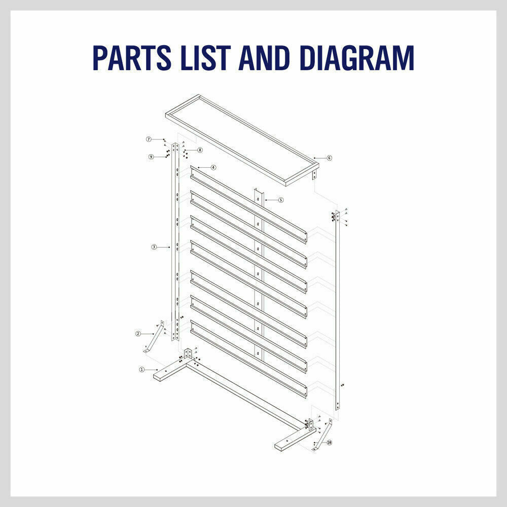 50-Piece Bin Wall Mounted Parts and Tool Storage Rack Organizer Rack?for Workshop Tools