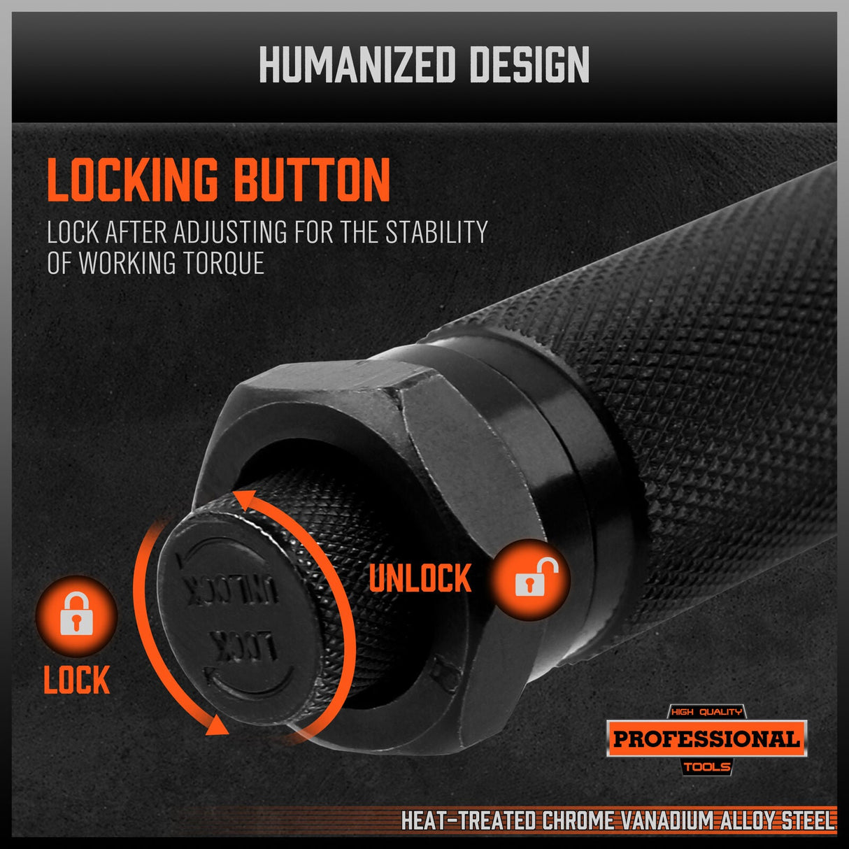 HORUSDY 3Pc 1/4 Drive Click Torque Wrench Ratchet Socket with Adaptor Extension