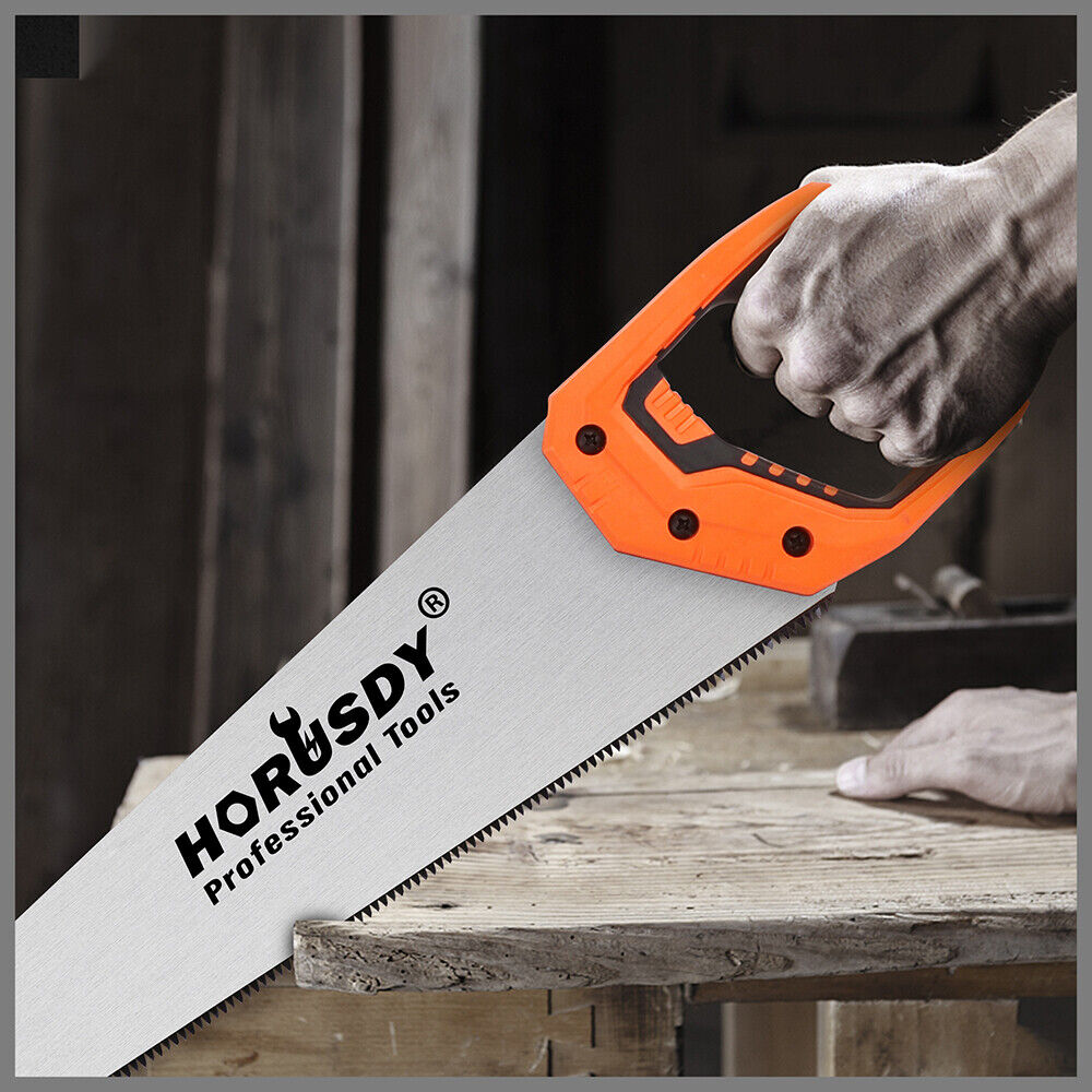 20 Hand Saw Sharp Cut Wood Plastic Cutting Heavy Duty Crosscut Saw 600mm Long