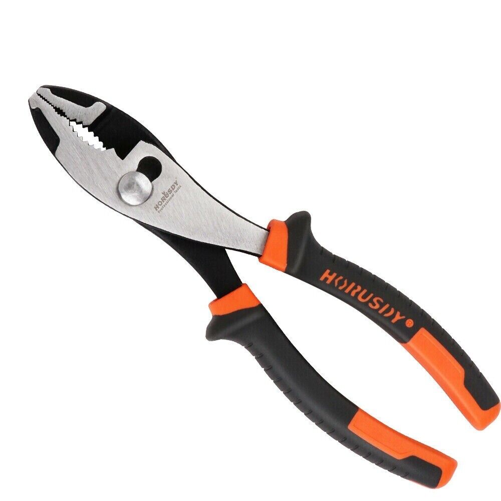 8 Slip Joint Pliers Adjustable Heavy Duty Jars Non-Slip Grip Handle 200mm