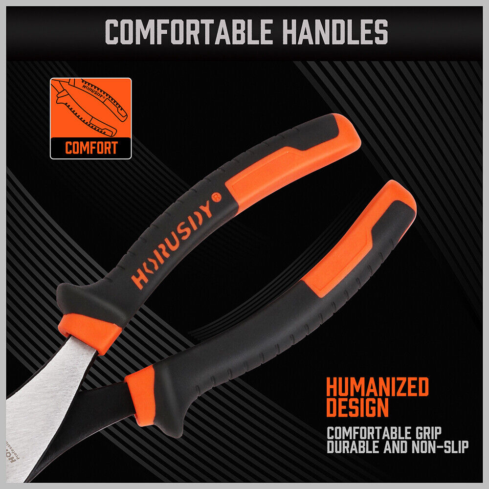 8 Slip Joint Pliers Adjustable Heavy Duty Jars Non-Slip Grip Handle 200mm