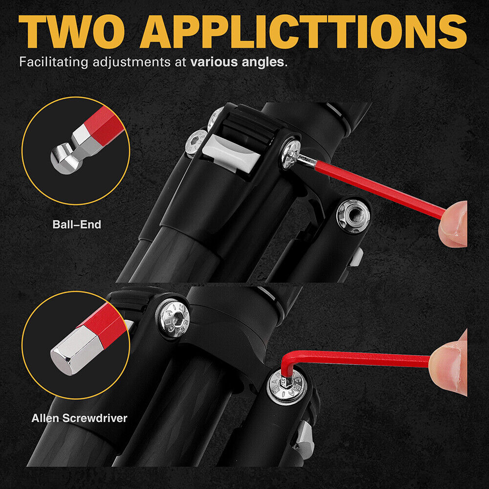 ELEAD 13Pc Extra Large Hex Key Set Long Allen Key Wrench Ball End SAE 5/64-3/4