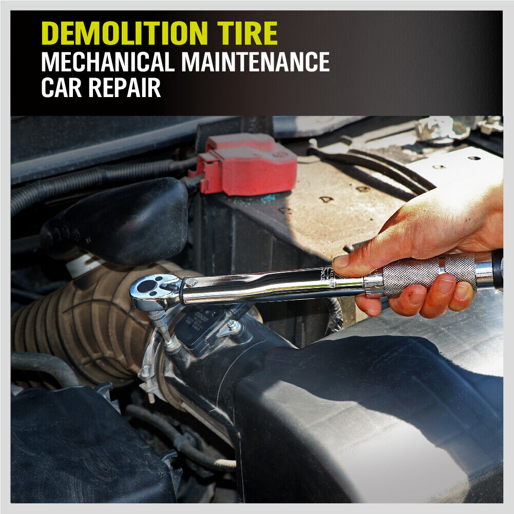 1/4 Drive Click Torque Wrench 5-25NM Ratchet Spanner Adjustable Hand Repair New