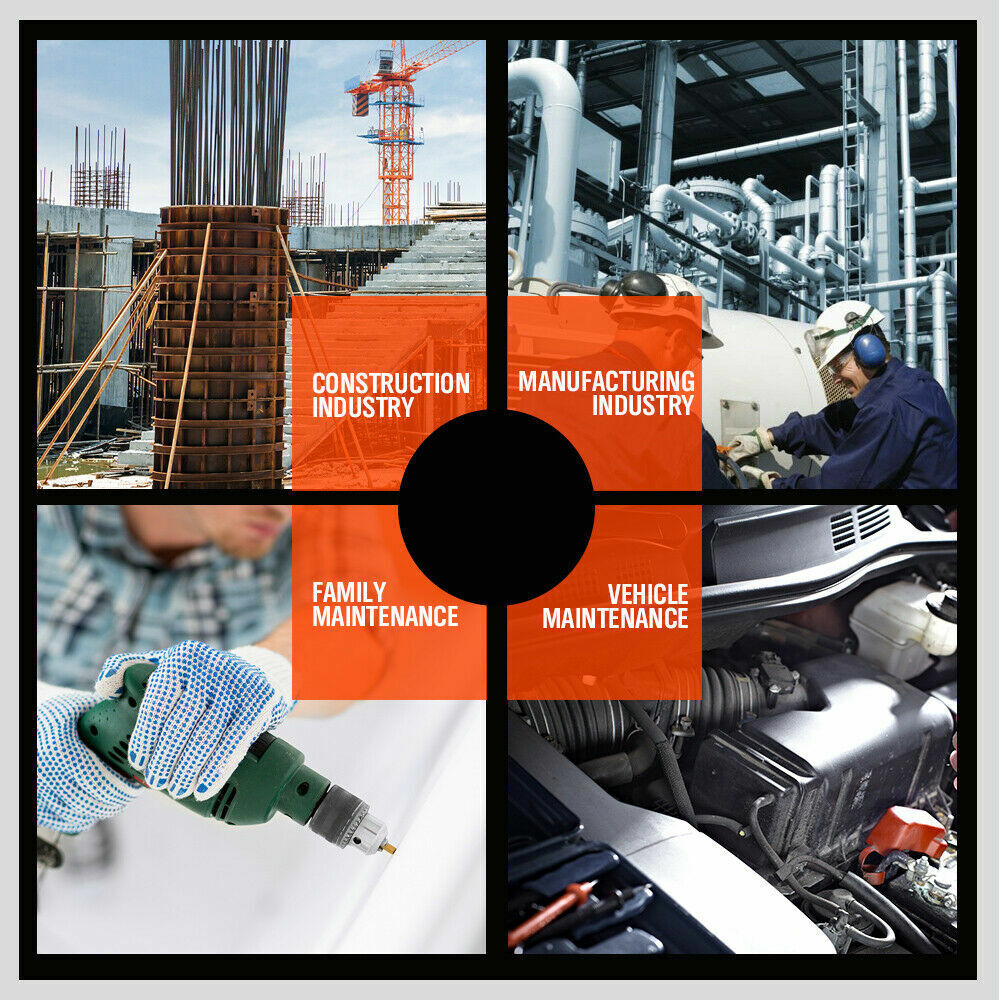 8Pc Drill Socket Adapter Set Impact Nut Driver Hex Extension Bits 1/4 3/8 1/2