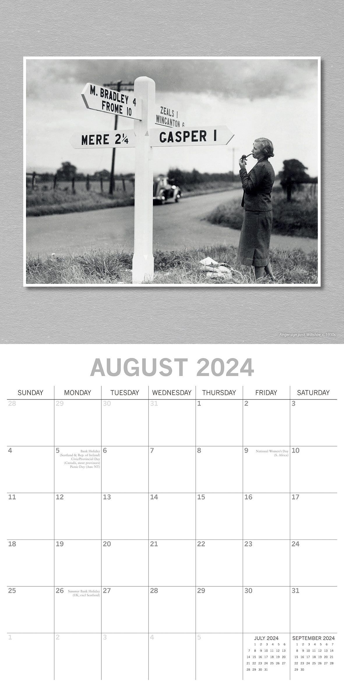 Classic Photography - 2024 Square Wall Calendar 16 Months Arts Planner Xmas Gift